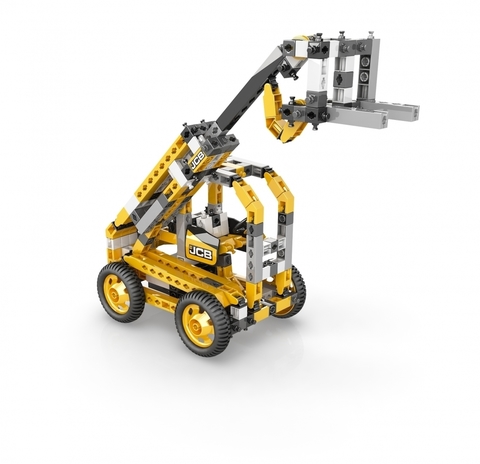 Конструктор Engino JCB Набор из 3 моделей. Подъемный кран с мотором