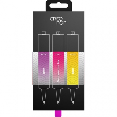 Чернила CreoPop Чувствительные к температуре (Purple - Transparent, Pink - Transparent, Orange - Yellow)