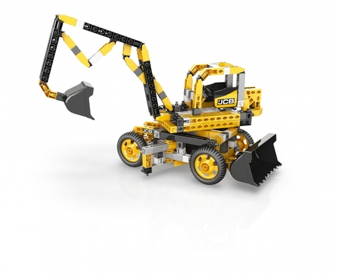 Конструктор Engino JCB Набор из 3 моделей. Подъемный кран с мотором