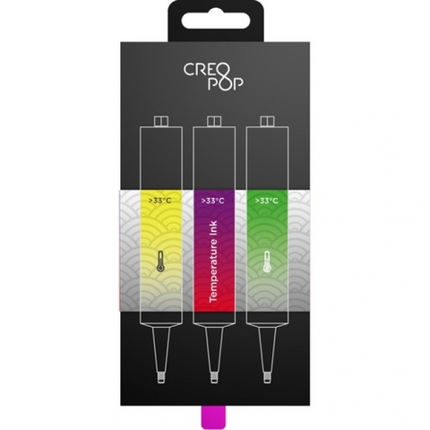Чернила CreoPop Чувствительные к температуре (Yellow - Transparent, Purple -Red, Green- White)