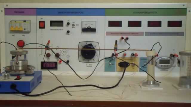Учебная установка. Лабораторная установка определение теплопроводности воздуха.