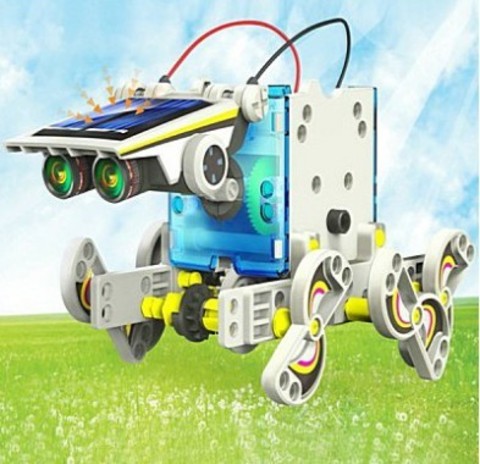 Конструктор Cute Sunlight Solar 14 в 1 DIY Robot KIT на солнечной батарее