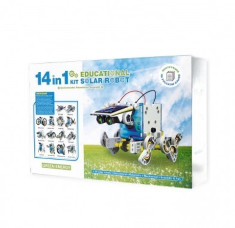 Конструктор Cute Sunlight Solar 14 в 1 DIY Robot KIT на солнечной батарее