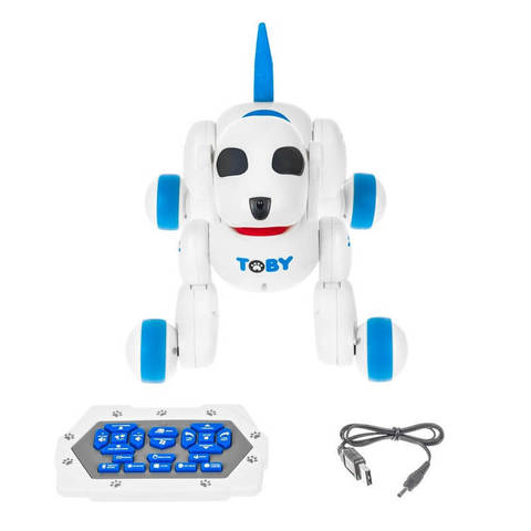 Интерактивная собака-робот с пультом ДУ Toby, (8205 DEFA)