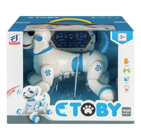 Интерактивная собака-робот с пультом ДУ Toby, (8205 DEFA)