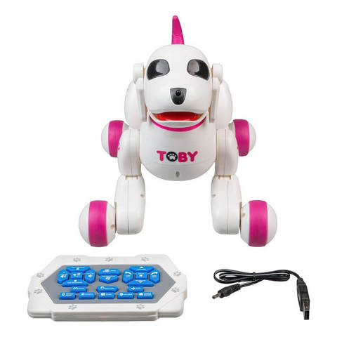 Интерактивная собака-робот с пультом ДУ Toby, (8205 DEFA)