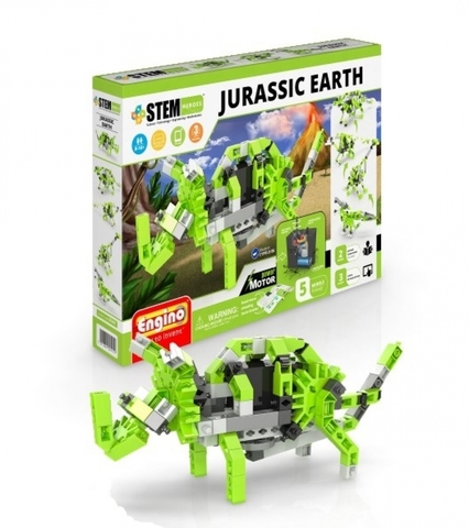 Электромеханический конструктор ENGINO STEM Heroes STH61 Набор из 5 моделей с мотором. Земля Юрского периода