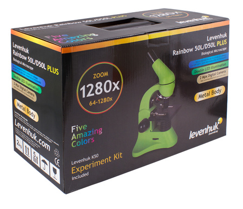 Микроскоп Levenhuk Rainbow D50L PLUS 2 Мпикс Moonstone\Лунный камень