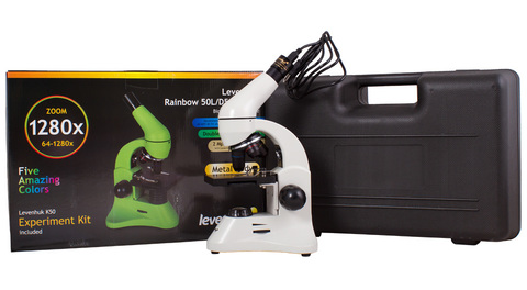 Микроскоп Levenhuk Rainbow D50L PLUS 2 Мпикс Moonstone\Лунный камень