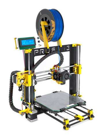 Желтый 3D принтер BQ Prusa i3 Hephestos