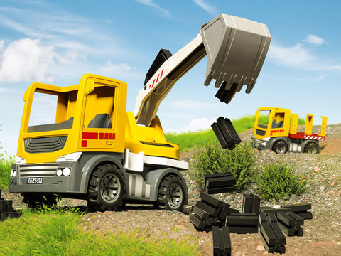 Конструктор Fischertechnik Junior 554194 Грузовики для малышей