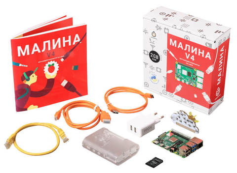 Электронный конструктор Амперка Малина v4 (2 ГБ) AMP-S057