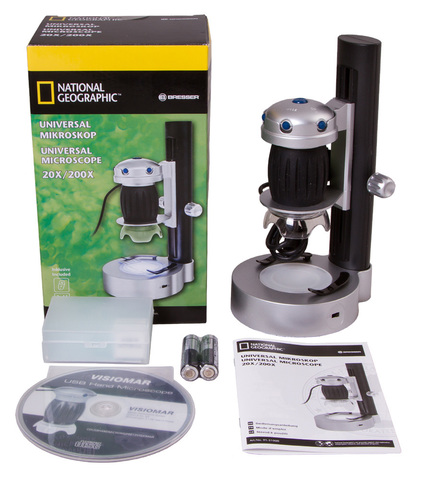 Микроскоп цифровой Bresser National Geographic USB со штативом