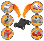 Магнитный конструктор Popular Playthings "Создай свою спасательную технику" (Стартовый набор)