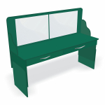 Стол логопеда с зеркалом и выдвижными ящиками «Лого-Плюс» Приоритет