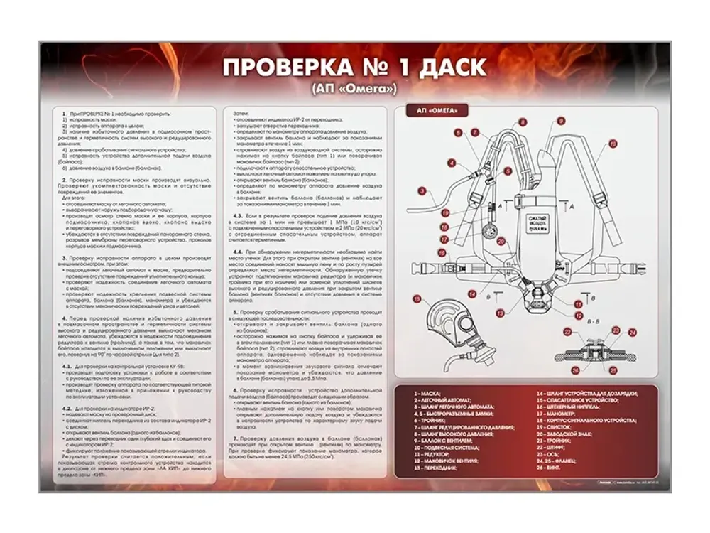 Стенд &quot;Проверка № 1 ДАСК&quot; (АП &quot;Омега&quot;)