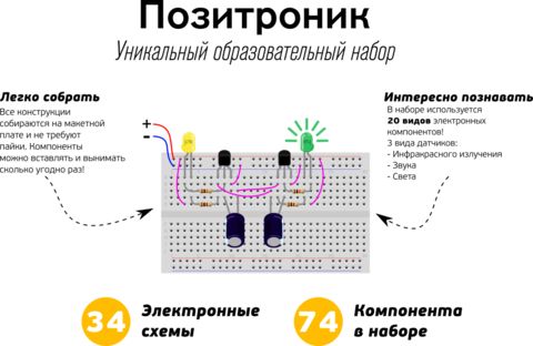 Электронный образовательный набор Позитроник