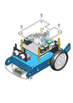 Электронный конструктор Дерзай! "Знакомьтесь! Я - Робот. Набор электронных компонентов" + Книга