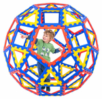 Набор для группы "Полидрон Супер-гигант Каркасный. ГеоДом" (шрифт - русский Брайль)