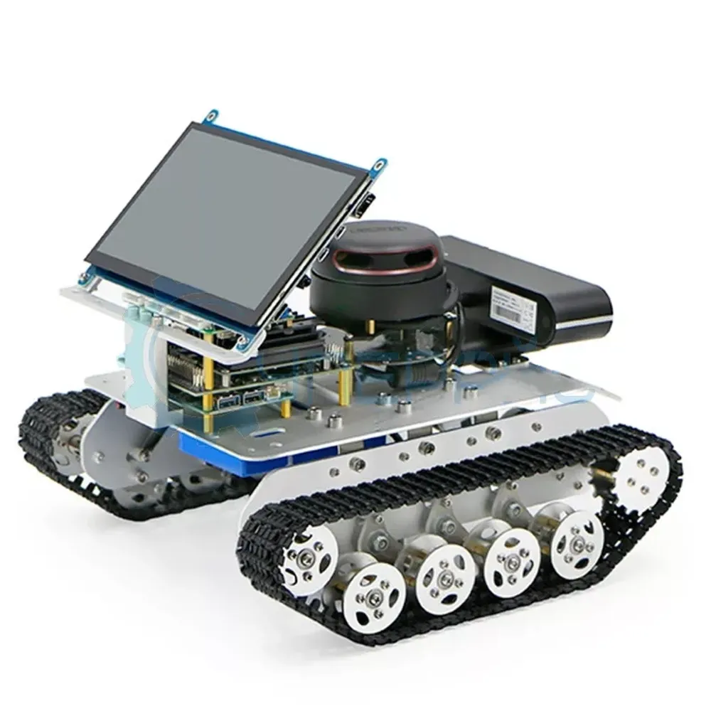 Гусеничный робот WHEELTEC Tracked vehicle ROS с сенсорным экраном