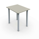 Стол ученический 1-местный на круглых опорах