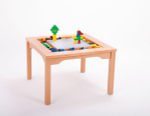 Стол игровой Jakobs для конструкторов LEGO с 4 мягкими кубами-сидениями