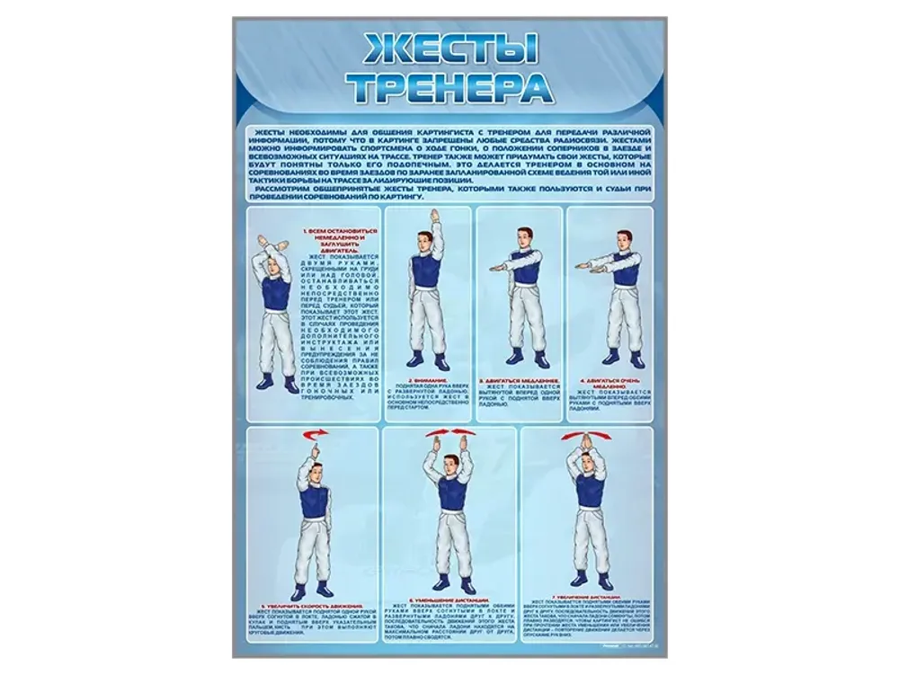 Стенд &quot;Жесты тренера&quot;