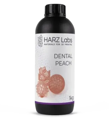 Фотополимерная смола HARZ Labs Dental Peach, персиковый (1000 гр)