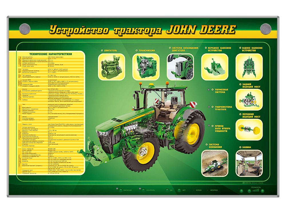 Электрифицированный стенд &quot;Устройство трактора John Deere&quot;