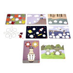 Радужные камешки EDX "Юниор" Есо (3 формы, 6 цветов, 36 шт)