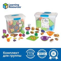 Развивающий набор "Игровой набор продуктов и посуды в детском саду" Learning Resources MS0082 (комплект для группы)