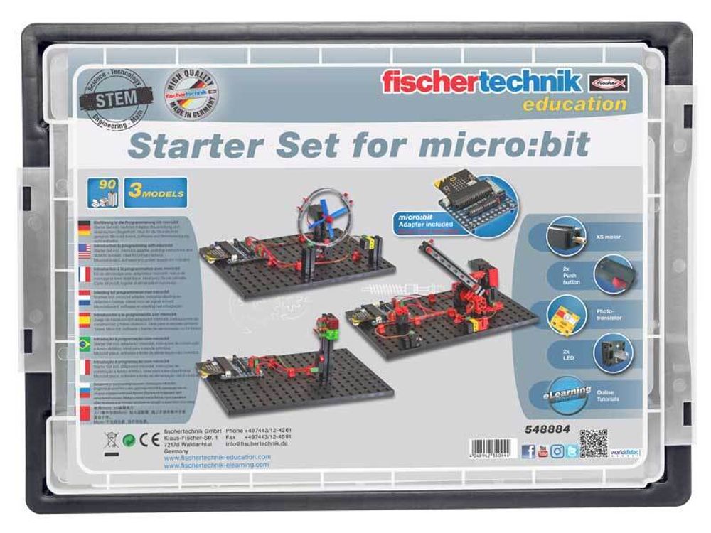 Электромеханический конструктор Fischertechnik micro:bit Стартовый набор / Starter Set for micro:bit	548884