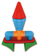 Магнитный конструктор Popular Playthings "Строитель. Базовый (30 деталей)" + "Колесная база". Стартовый набор