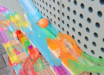 Трек с мячом (кинетический) для STEM-стены Masterkidz (63 элемента)