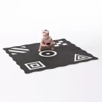 Мат из пазл-панелей "3D Творчество", черно-белый Weplay KC1801-0KW