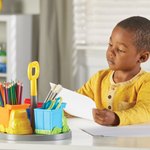 Подставка для канцелярских принадлежностей "Умный органайзер. Грузовики" (4 элемента) Learning Resources LER3715