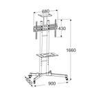 Мобильная напольная стойка Wize Pro M55 для дисплеев размера 32"– 65"