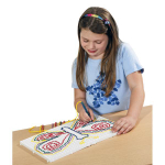 Набор панелей для создания композиций Полидрон "Узорная шнуровка №1" (белый)