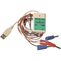 Цифровой USB-датчик тока и напряжения комбинированный (диапазон ±2А /±10В) L-Микро