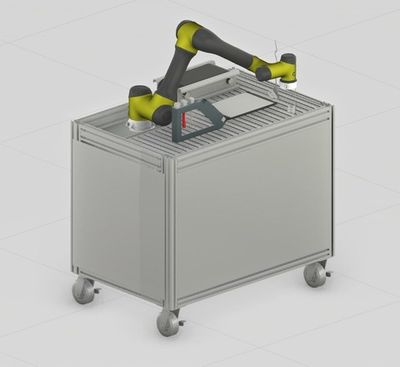 Учебная ячейка на базе промышленного робота Эйдос АС5-900 (максимальная комплектация)