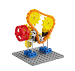 Занимательные шестеренки "Механизмы" EDX (181 деталь, 1 буклет с заданиями)