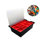 Контейнер черный с крышкой и лотком Robo Master для Лего EV3