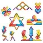 Конструктор из прозрачных блоков "Радужные постройки" Weplay KF0016