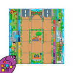 Поле-маршрутизатор "Зоопарк для РобоМыши" к наборам "Мышиный код" Learning Resources