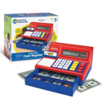 Игрушечный кассовый аппарат (с евро, 47 элементов) Learning Resources LSP2629-EUR