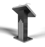 Интерактивная трибуна White Stripes (МДФ) 24"