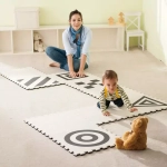 Мат из пазл-панелей "3D Творчество", черно-белый Weplay KC1801-0KW