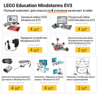 Полный комплект для класса LEGO Mindstorms EV3