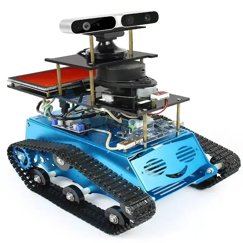Гусеничный робот с камерой ROS Robot smart car B на Raspberry Pi 4B (4 ГБ)