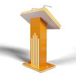 Интерактивная трибуна White Stripes (МДФ) 27"